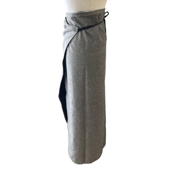 Vintage MM6 Maison Margiela Gray Denim Skirt Wrap Late 90s Early Y2K, Rare! - Picture 4 of 10